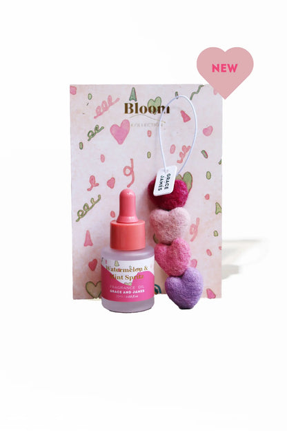 GRACE AND JAMES HEART FELT AIR DIFFUSER - WATERMELON & MINT SPRITZ