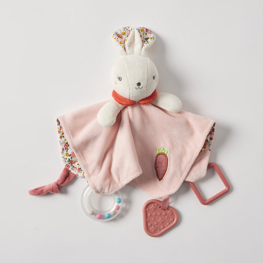 JIGGLE & GIGGLE - BUNNY RATTLE COMFORTER