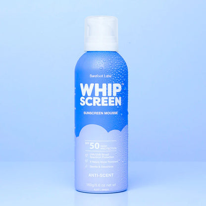 BAREFOOT LABS - WHIPSCREEN SPF50 MOUSSE - ANTI SCENT