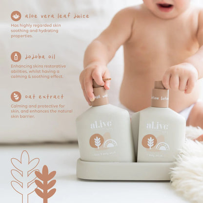 AL.IVE BABY WASH & LOTION DUO - CALMING OATMEAL