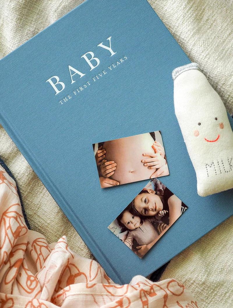 WRITE TO ME- BIRTH TO FIVE YEARS BABY JOURNAL - POWDER BLUE