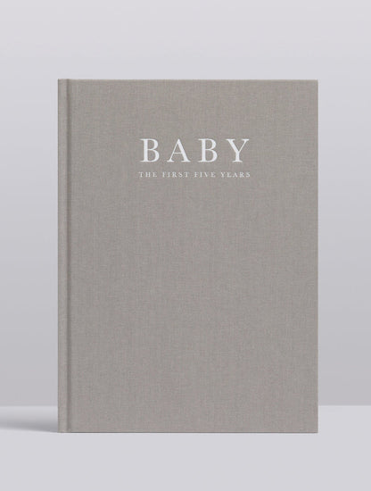 WRITE TO ME- BIRTH TO FIVE YEARS BABY JOURNAL - GREY