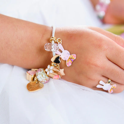 LAUREN HINKLEY -PETITE FLEUR BUNBUN CHARM BRACELET