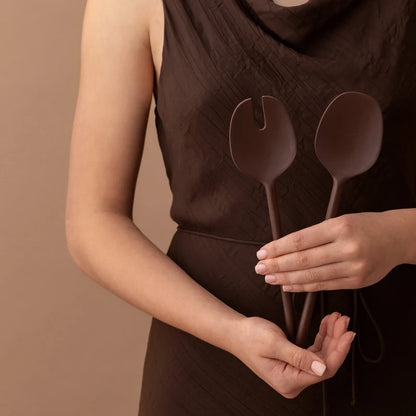 STYLEWARE - SALAD SET - COCOA
