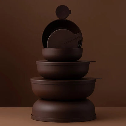 STYLEWARE - NESTING BOWL 4 PIECE SET - COCOA