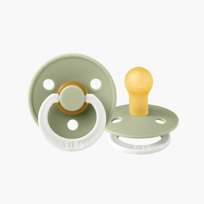 BIBS DUMMIES - NIGHT GLOW - SIZE 2 - SAGE