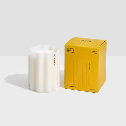 FAZEEK - WAVE CANDLE - TEAK + NEROLI