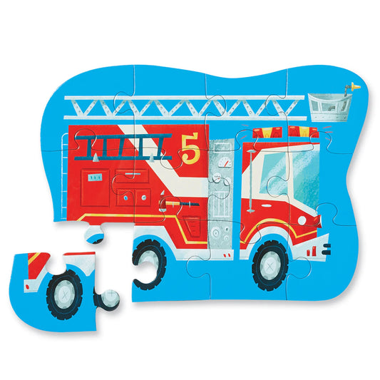 CROCODILE CREEK PUZZLE - FIRE TRUCK - 12 PIECE