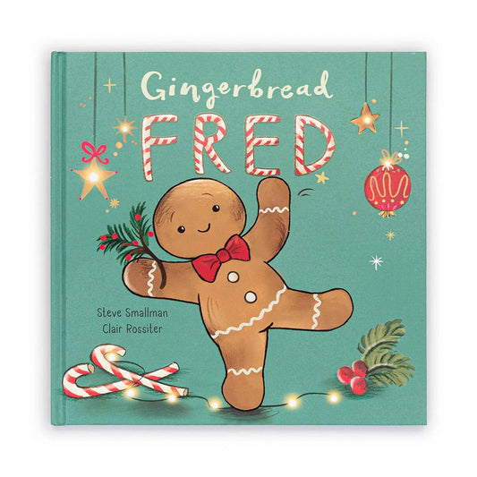 FESTIVE JELLYCAT BOOK - GINGERBREAD FRED