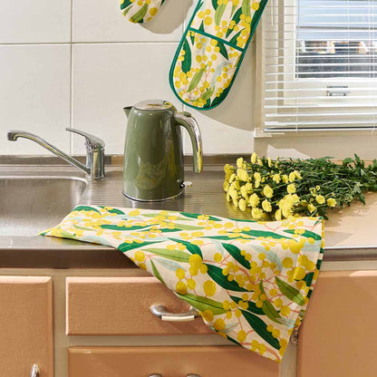 ANNABEL TRENDS - COTTON TEA TOWEL - GOLDEN WATTLE
