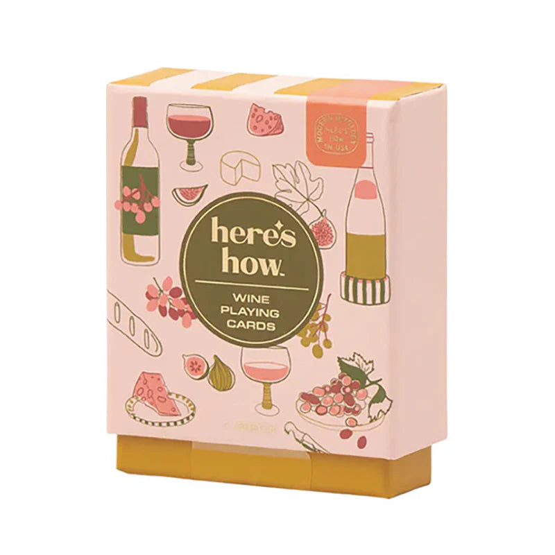 HERE'S HOW - WINE PLAYING CARDS