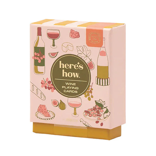HERE'S HOW - WINE PLAYING CARDS