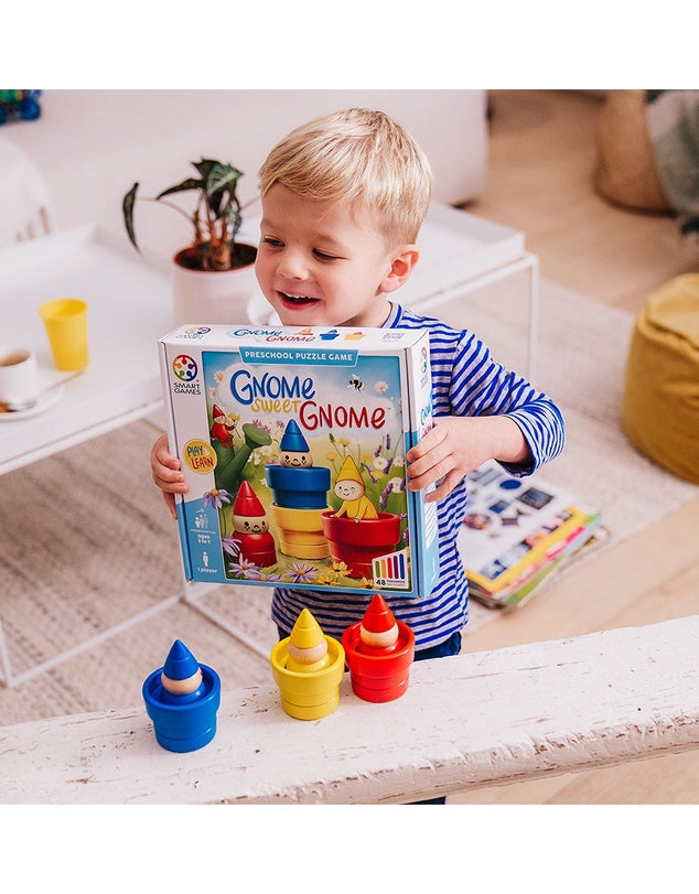 SMART GAMES PRESCHOOL PUZZLE GAME - GNOME SWEET GNOME