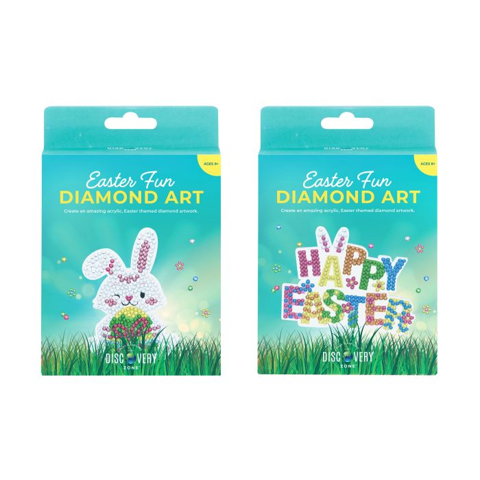 DISCOVERY ZONE - EASTER FUN DIAMOND ART - EASTER BUNNY