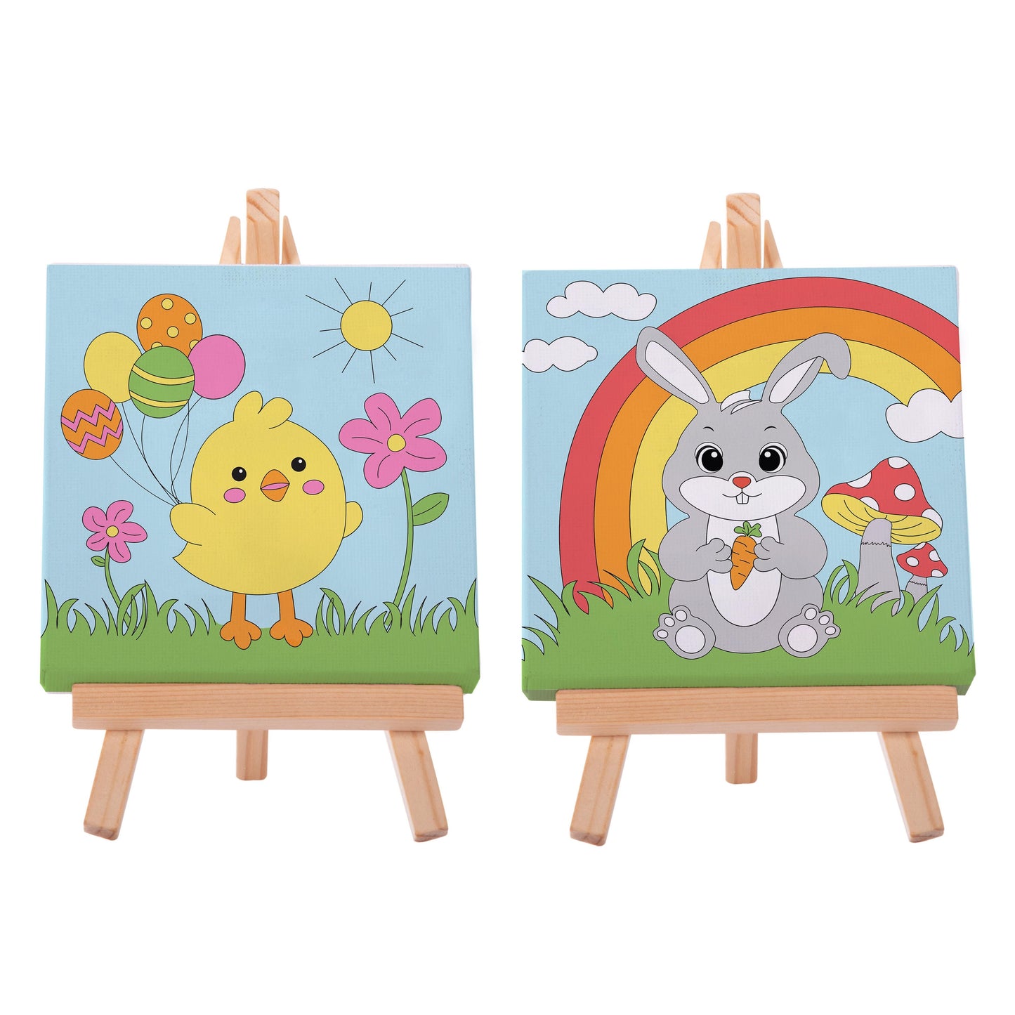 DISCOVERY ZONE - EASTER CANVAS ART SET - BUNNY