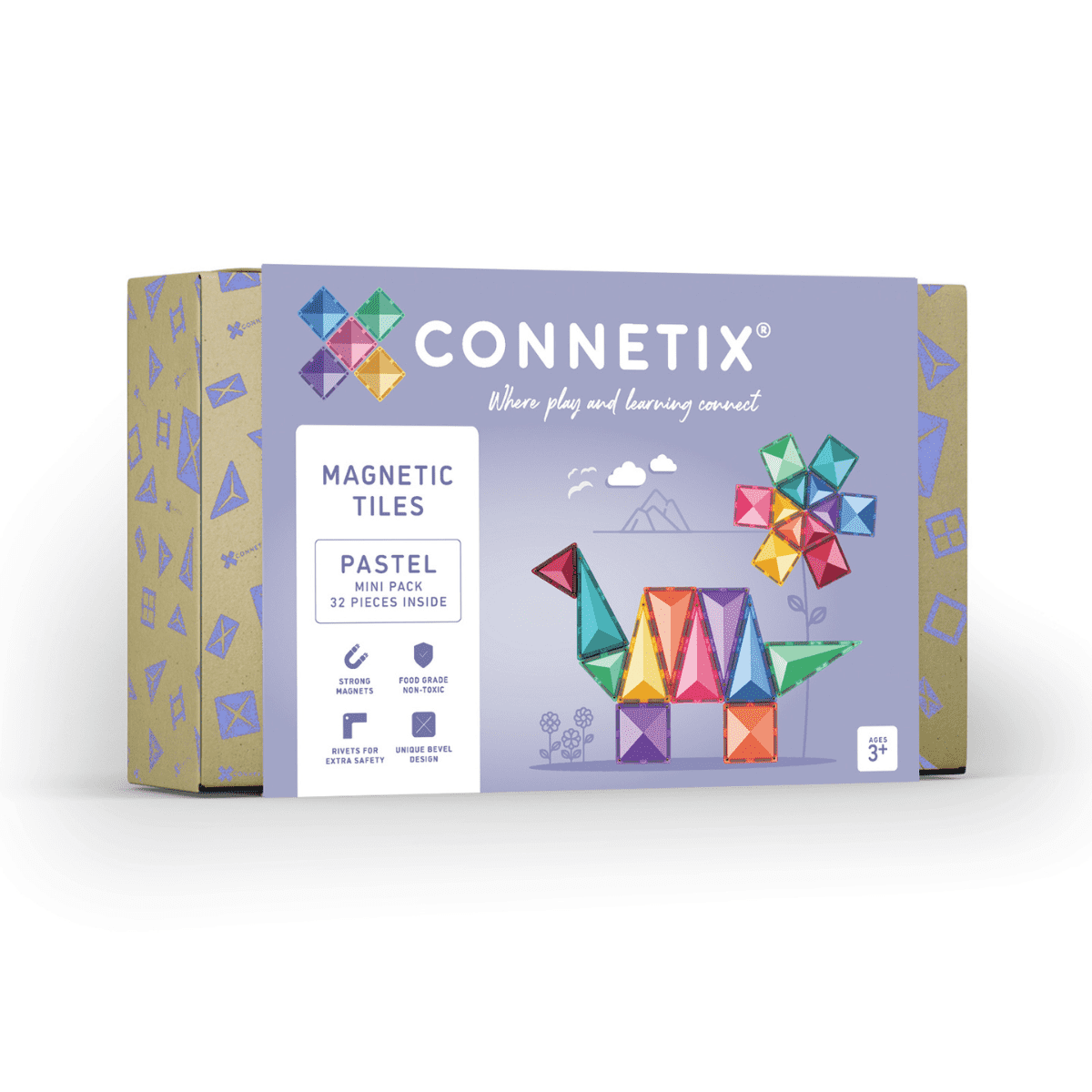 CONNETIX TILES - PASTEL MINI PACK (32 pieces)