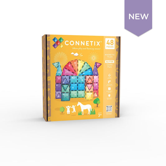 CONNETIX TILES - GLITTER CASTLE PACK 48 pieces