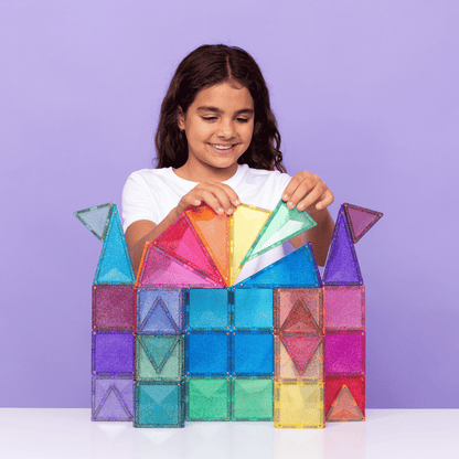 CONNETIX TILES - GLITTER CASTLE PACK 48 pieces