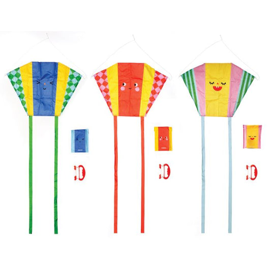 KIDOKI FUNNY FACES POCKET KITE