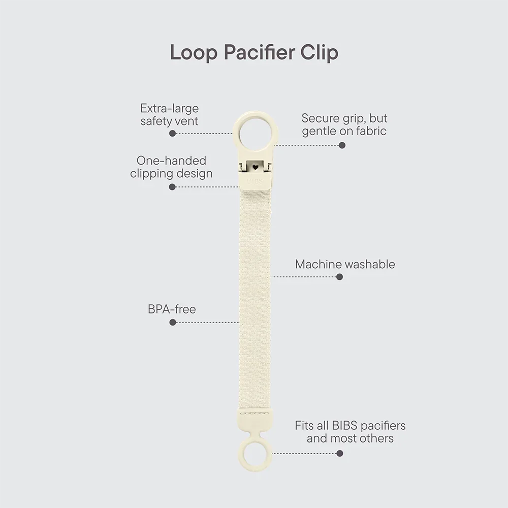 BIBS DUMMIES - LOOP CLIP - BLUSH