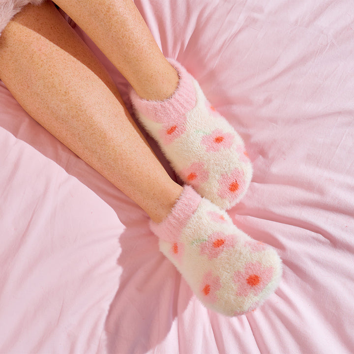 ANNABEL TRENDS FUZZY BOOTIES - MEADOW BLUSH CREAM