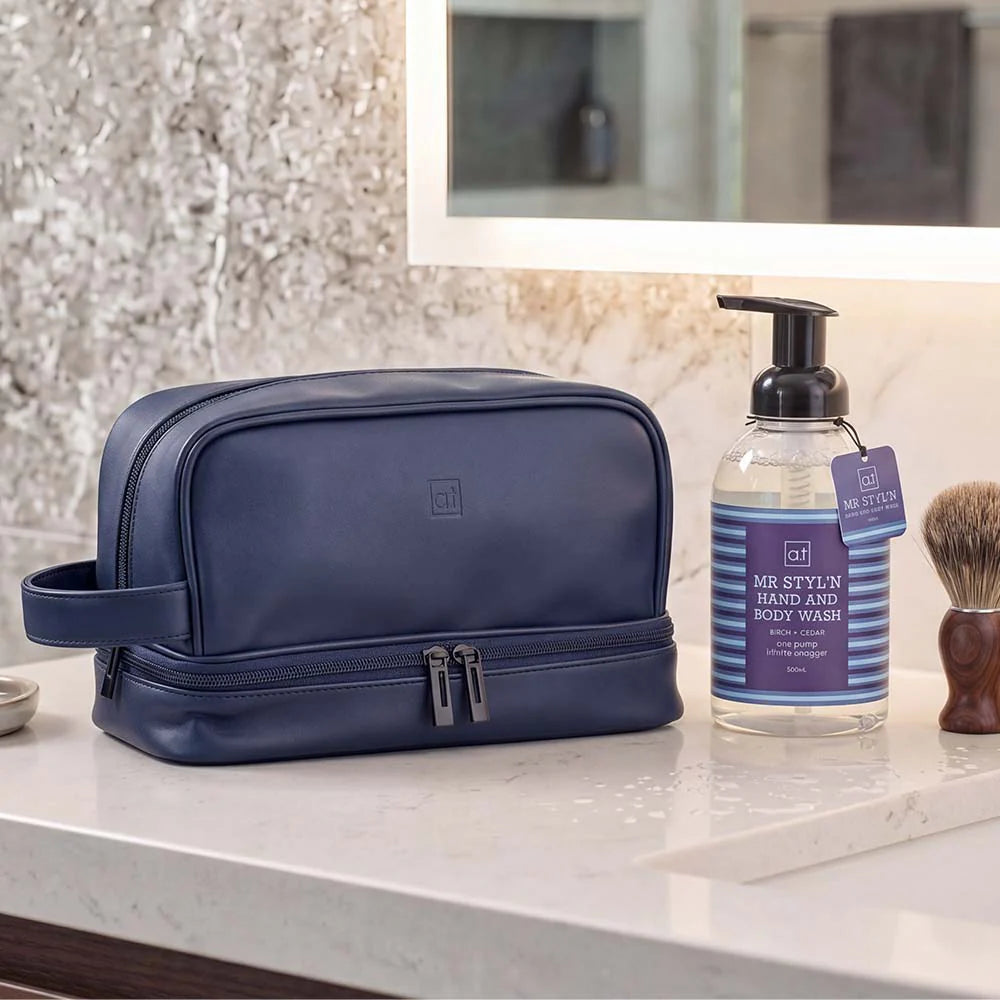 ANNABEL TRENDS - TOILETRIES BAG - NAVY