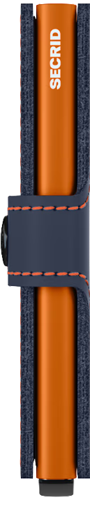SECRID MINIWALLET - MATTE NIGHTBLUE & ORANGE