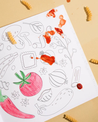 JOURNEY OF SOMETHING - PASTA LOVERS COLOURING BOOK