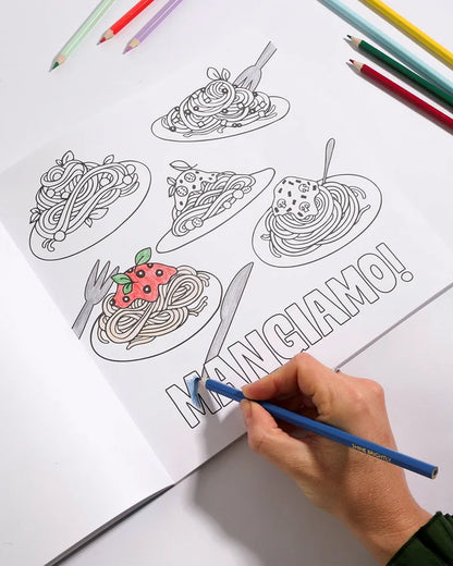 JOURNEY OF SOMETHING - PASTA LOVERS COLOURING BOOK