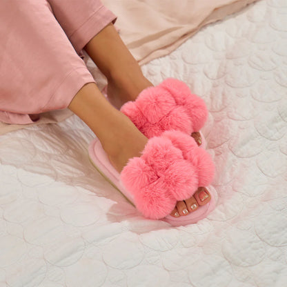 ANNABEL TRENDS - POM POM SLIPPERS - SHELL PINK