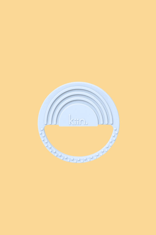 KIIN. SILICONE RAINBOW TEETHER -  PASTEL SKY