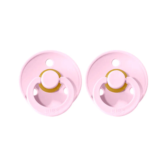 BIBS DUMMIES -SIZE 2 BABY PINK