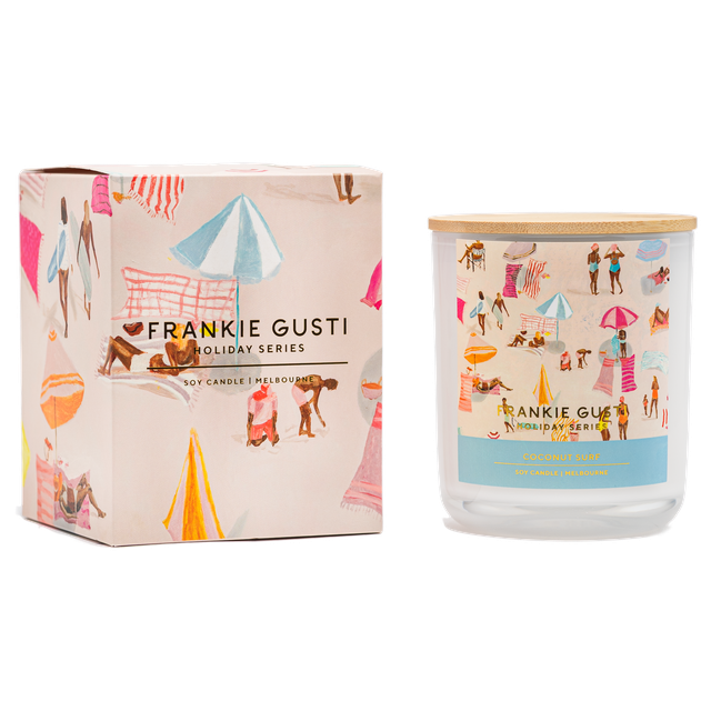 FRANKIE GUSTI HOLIDAY SERIES CANDLE - COCONUT SURF
