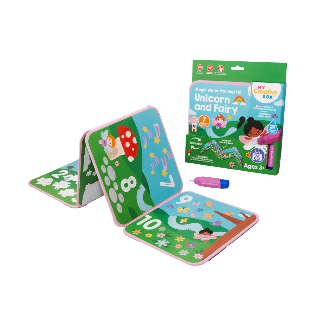 MY CREATIVE BOX - MAGIC WATER PAINTING SET - UNICORN AND FAIRY