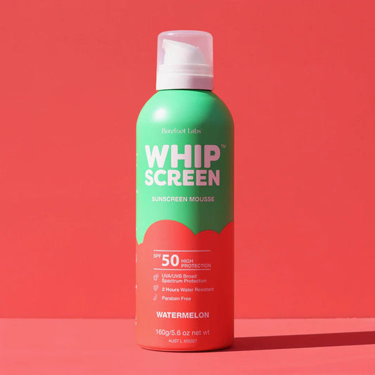 BAREFOOT LABS - WHIPSCREEN SPF50 MOUSSE - WATERMELON