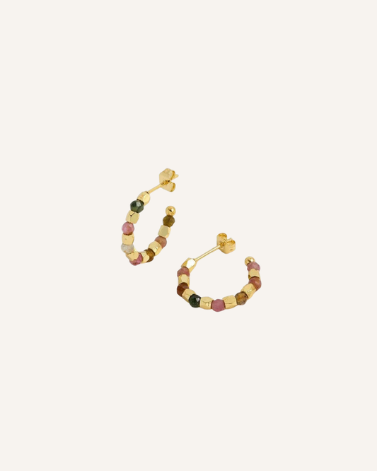 ESTELLA BARTLETT - EARRINGS - COCO AND TOURMALINE HOOP