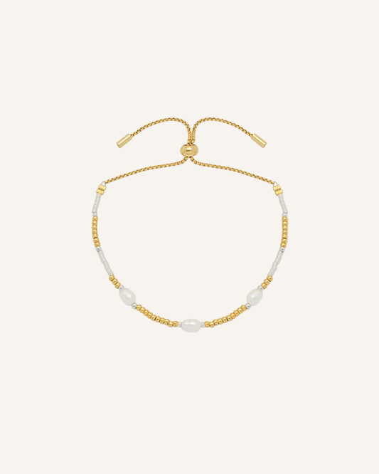 ESTELLA BARTLETT - BRACELET - PEARL AND GOLD