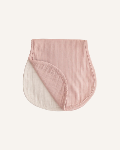 MUSHIE - BURP CLOTH - BLUSH/FOG
