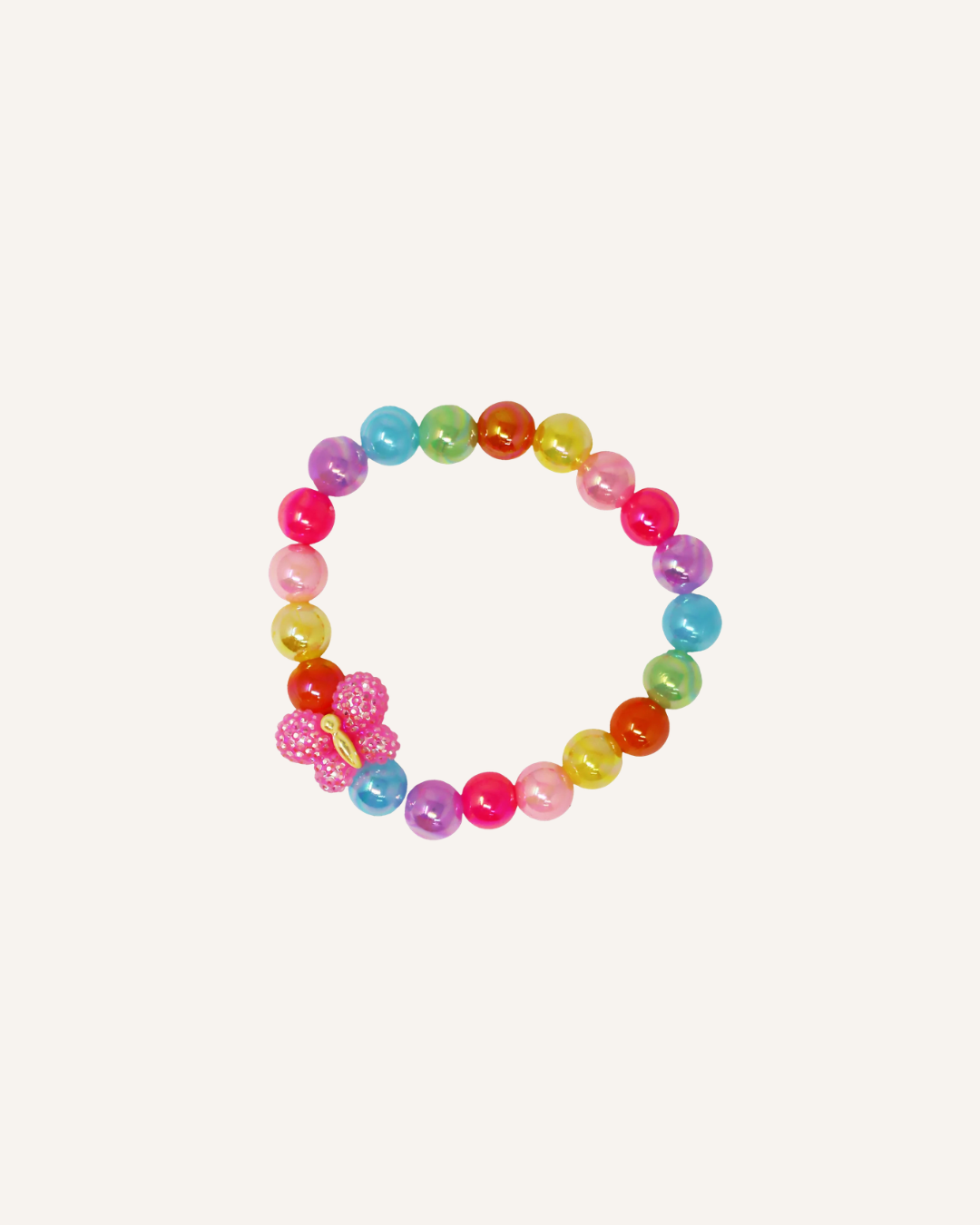 PINK POPPY - BRACELET - RAINBOW BUTTERFLY