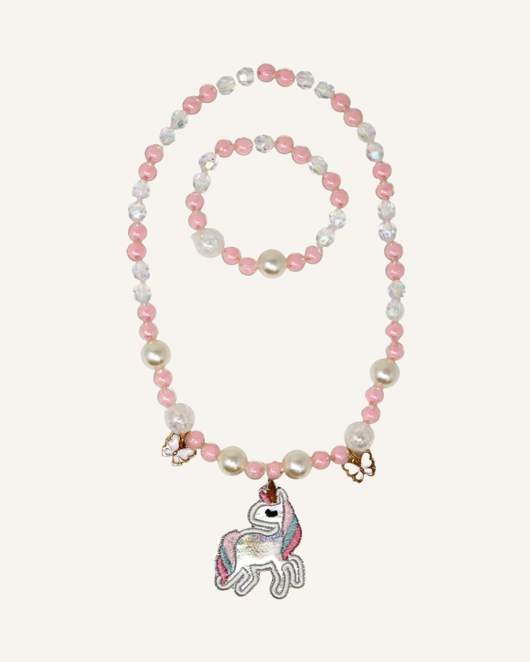 PINK POPPY - NECKLACE & BRACELET SET - DREAM UNICORN