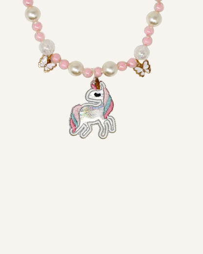 PINK POPPY - NECKLACE & BRACELET SET - DREAM UNICORN