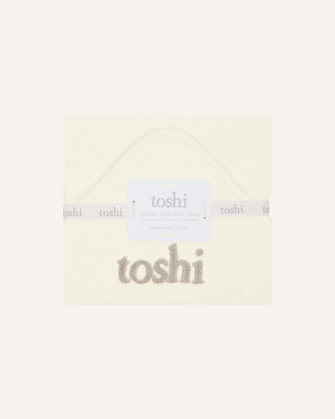 TOSHI - BABY BATH TOWEL - CREAM
