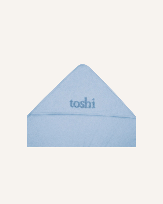 TOSHI - BABY BATH TOWEL - BLUEBELL