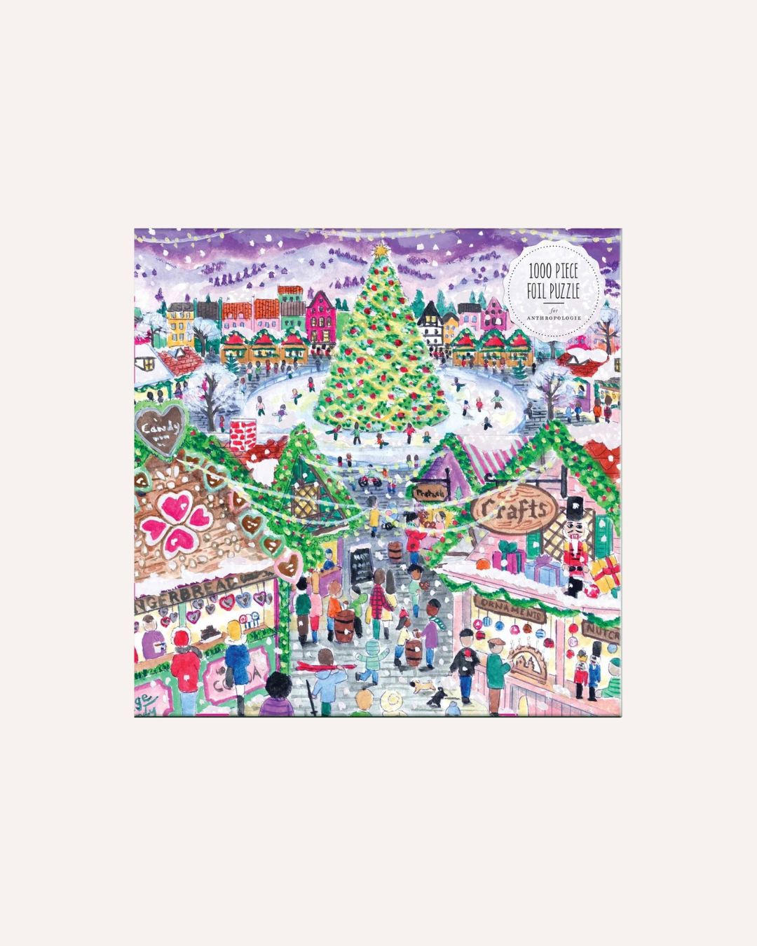 GALISON - 1000P FOIL PUZZLE - HOLIDAY VILLAGE MARKET