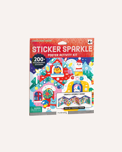 MUDPUPPY - STICKER SPARKLE CHRISTMAS CHEER