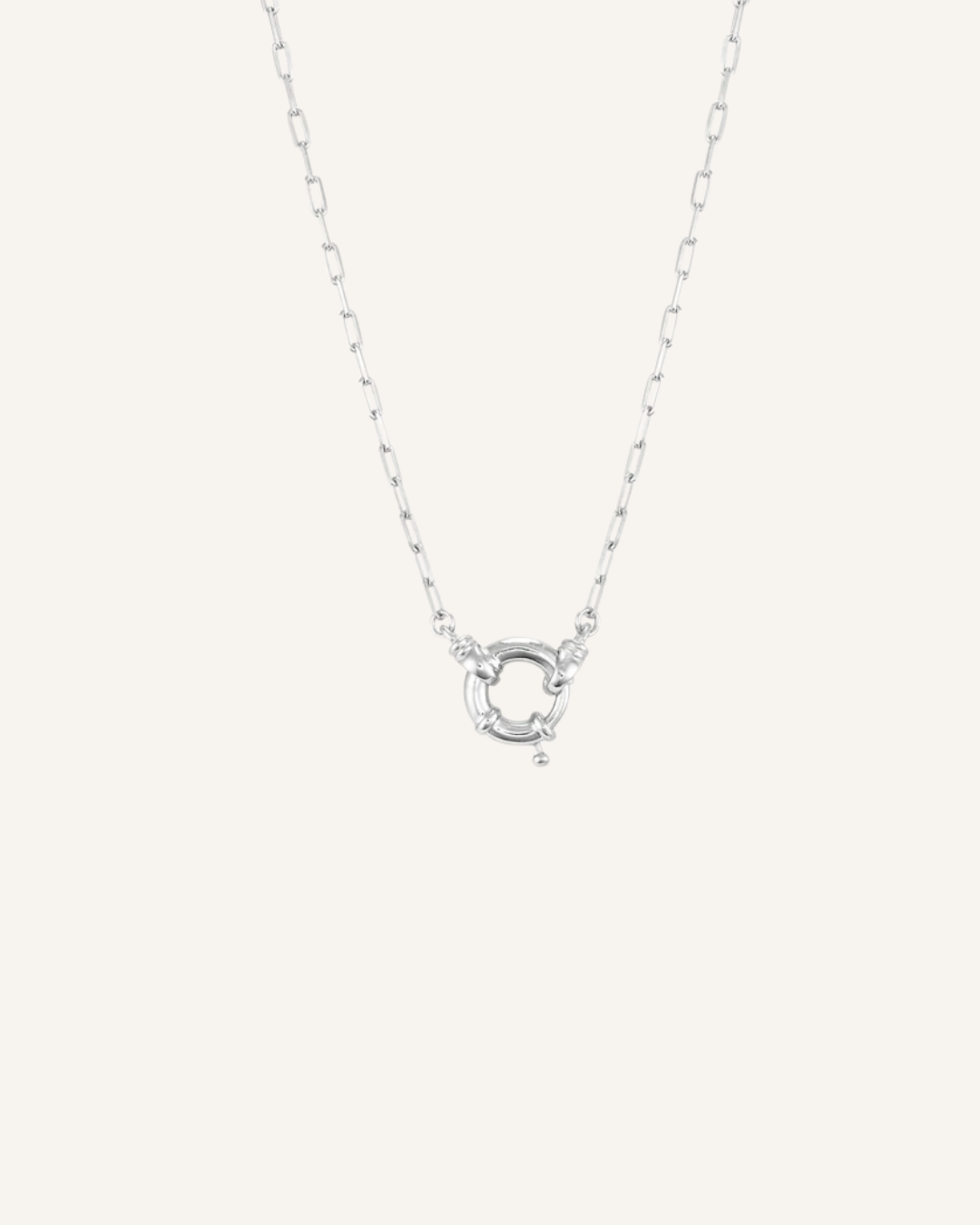 TONY MAY - SAILOR CLASP NECKLACE - SILVER