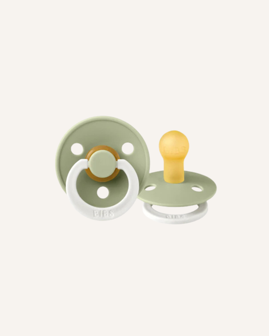 BIBS DUMMIES - NIGHT GLOW - SIZE 2 - SAGE