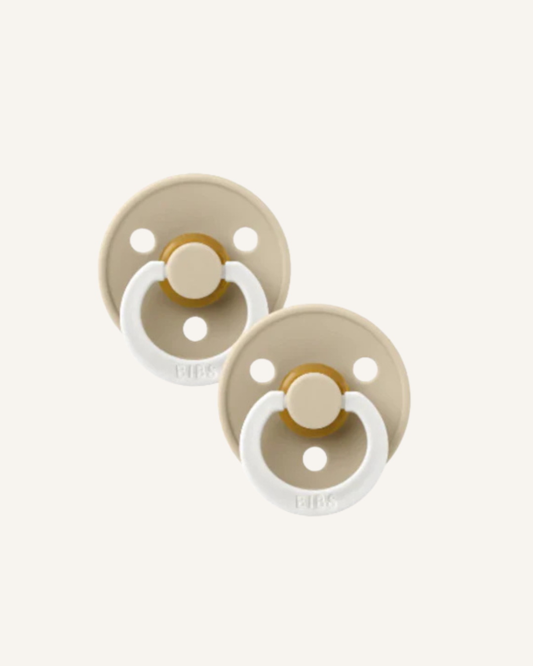BIBS DUMMIES - NIGHT GLOW - SIZE 3 - VANILLA