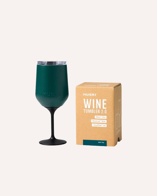 HUSKI - WINE TUMBLER 2.0 - DEEP TEAL