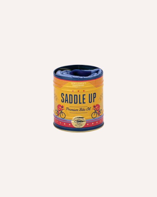 GENTLEMEN'S HARDWARE STORAGE TIN & SOCK SET - SADDLE UP